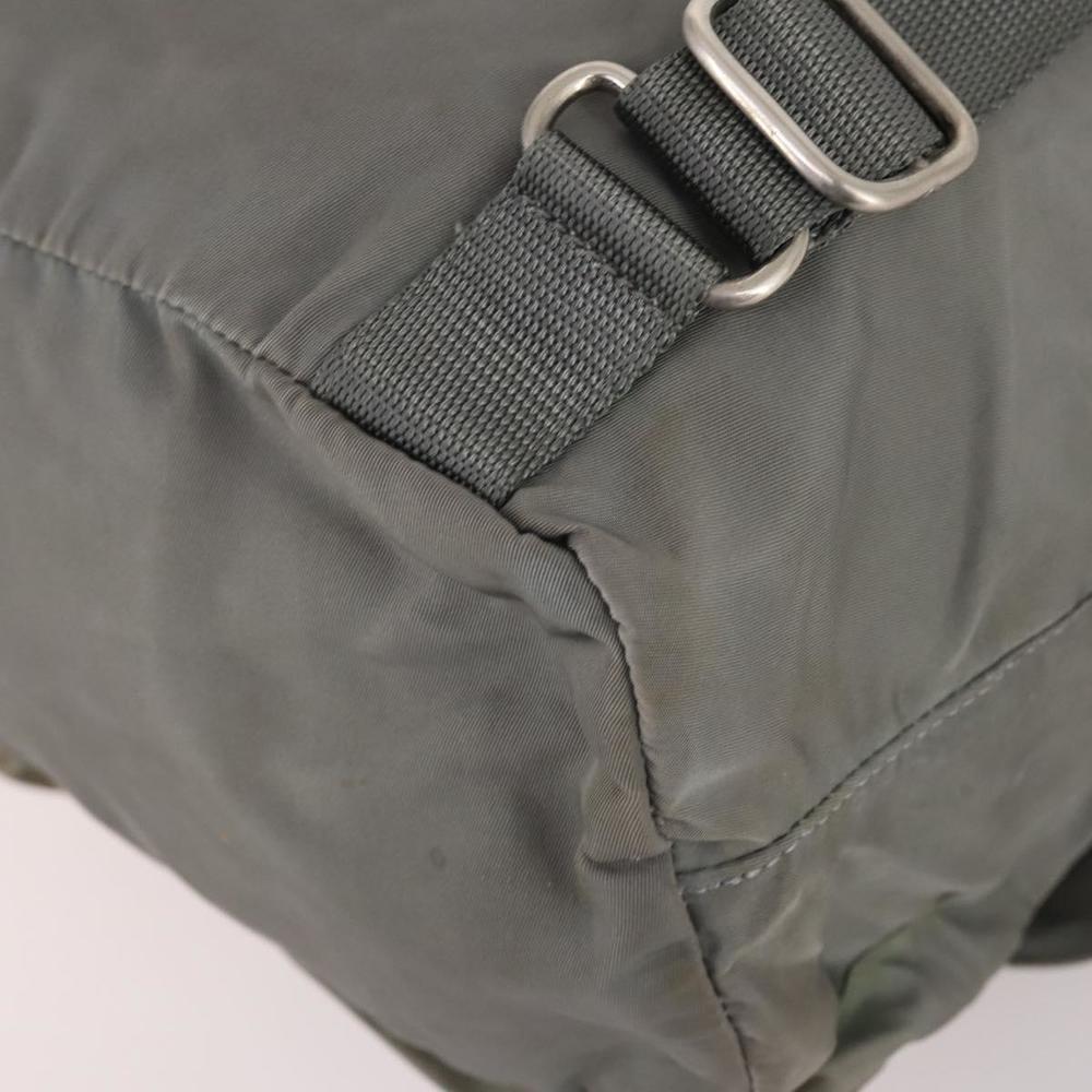 PRADA Backpack Nylon Green Silver Auth 141751 - Picture 16 of 16